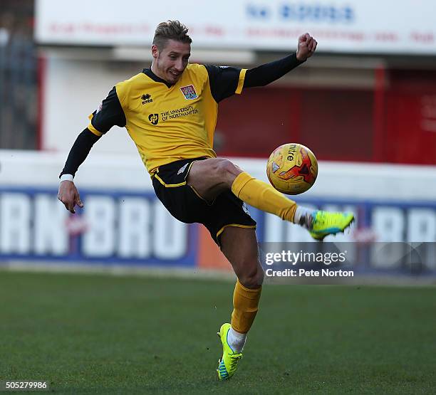 Lee Martin of Northampton Town in action during the Sky Bet League Two match between Dagenham & Redbridge and Northampton Town at Chigwell...