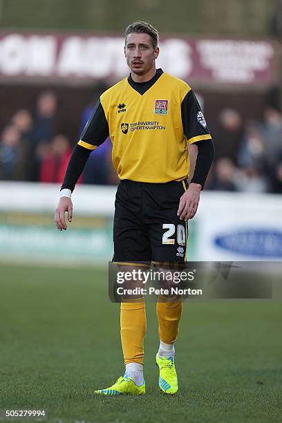 Lee Martin of Northampton Town in action during the Sky Bet League Two match between Dagenham & Redbridge and Northampton Town at Chigwell...