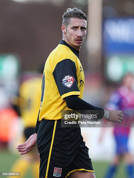 Lee Martin of Northampton Town in action during the Sky Bet League Two match between Dagenham & Redbridge and Northampton Town at Chigwell...