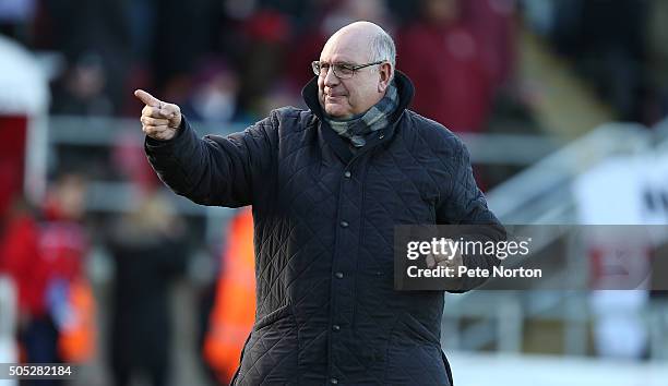 Dagenham & Redbridge manager John Still walks to the dug out prior to the Sky Bet League Two match between Dagenham & Redbridge and Northampton Town...