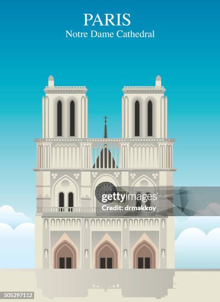 illustrazioni stock, clip art, cartoni animati e icone di tendenza di francia-cattedrale di notre-dame - tours france