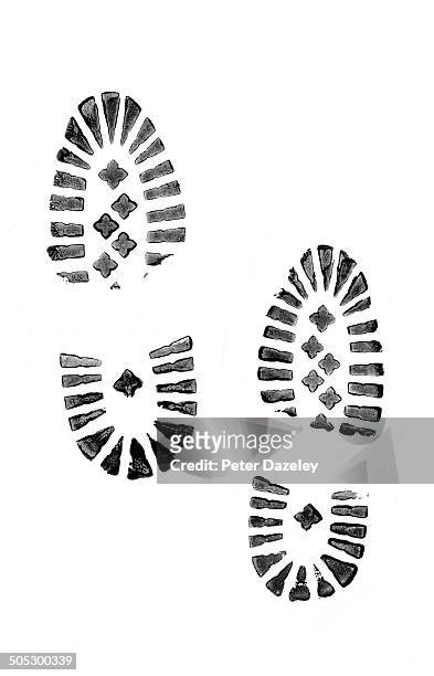 crime footprints - footprint stock pictures, royalty-free photos & images