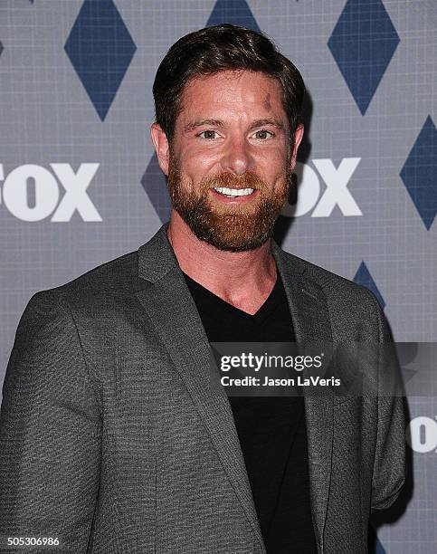 Noah Galloway attends the FOX winter TCA 2016 All-Star party at The Langham Huntington Hotel and Spa on January 15, 2016 in Pasadena, California.