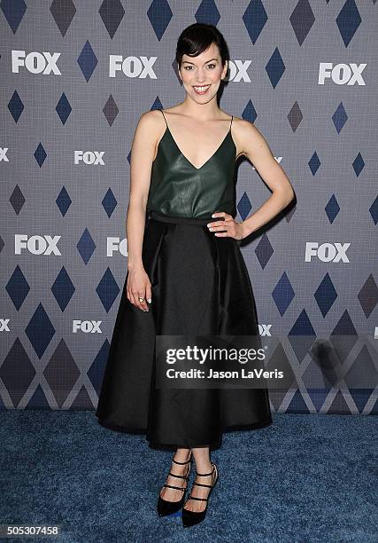 Actress Britt Lower attends the FOX winter TCA 2016 All-Star party at The Langham Huntington Hotel and Spa on January 15, 2016 in Pasadena,...