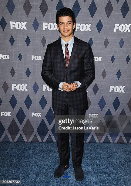 Actor Jordan Fisher attends the FOX winter TCA 2016 All-Star party at The Langham Huntington Hotel and Spa on January 15, 2016 in Pasadena,...