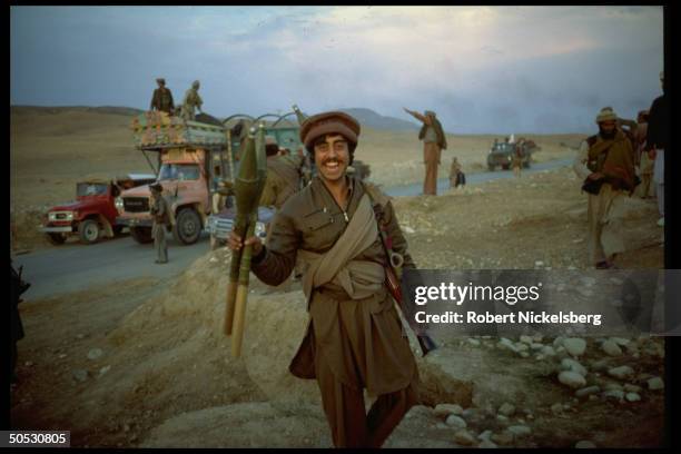 Mujahideen w. RPG , during rebel assault on Jalalabad.