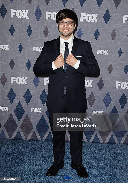 Actor Charlie Saxton attends the FOX winter TCA 2016 All-Star party at The Langham Huntington Hotel and Spa on January 15, 2016 in Pasadena,...
