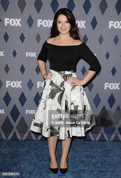 Actress Kether Donohue attends the FOX winter TCA 2016 All-Star party at The Langham Huntington Hotel and Spa on January 15, 2016 in Pasadena,...