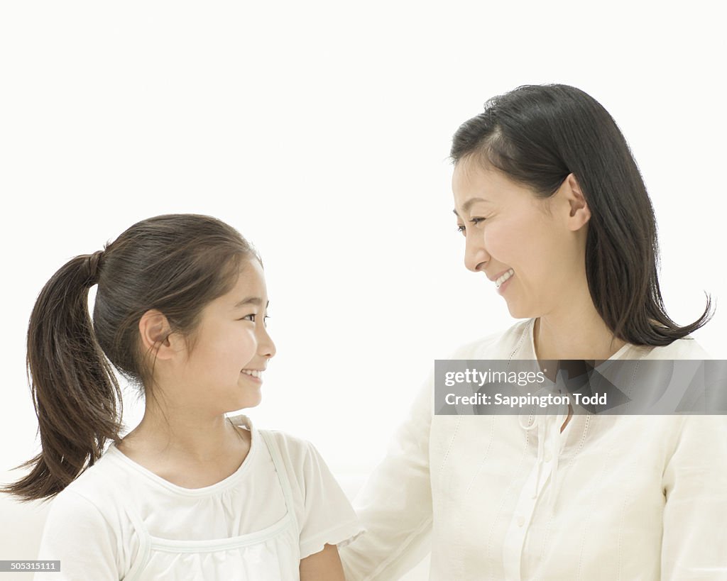 Happy Mother And Daughter