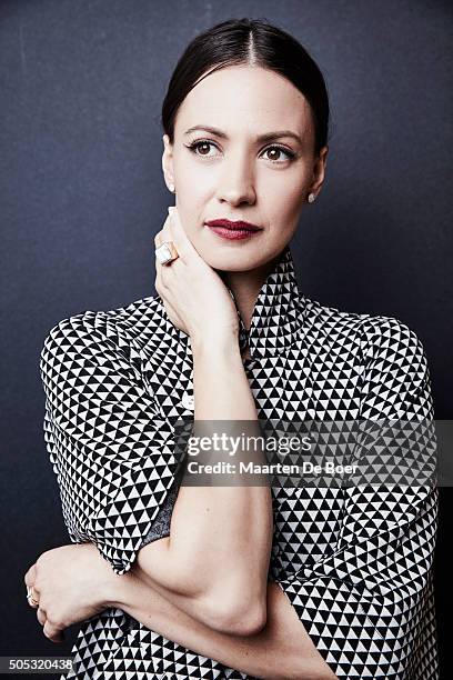 Kristen Gutoskie of CW's 'Containment' poses in the Getty Images Portrait Studio at the 2016 Winter Television Critics Association press tour at the...