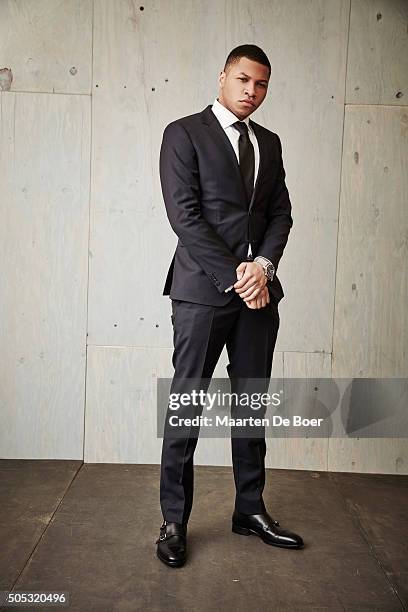 Franz Drameh of CW's 'Legends of Tomorrow' poses in the Getty Images Portrait Studio at the 2016 Winter Television Critics Association press tour at...