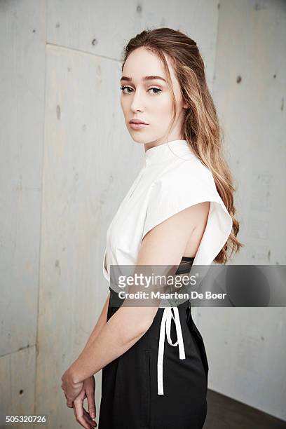 Alycia Debnam-Carey of CW's 'The 100' poses in the Getty Images Portrait Studio at the 2016 Winter Television Critics Association press tour at the...