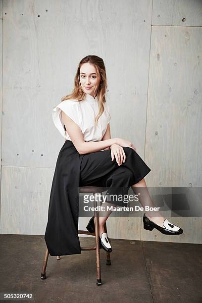 Alycia Debnam-Carey of CW's 'The 100' poses in the Getty Images Portrait Studio at the 2016 Winter Television Critics Association press tour at the...
