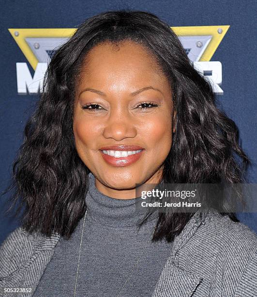 Actress Garcelle Beauvais arrives at the Monster Jam at Angel Stadium of Anaheim on January 16, 2016 in Anaheim, California.