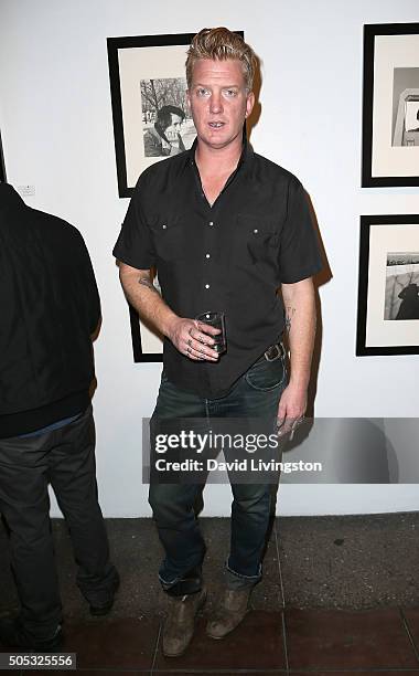 Musician Josh Homme attends Vivian Maier - Photographs from the Maloof Collection at Merry Karnowsky Gallery on January 16, 2016 in Los Angeles,...