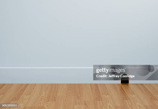 mouse hole in wall - mouse hole stock pictures, royalty-free photos & images