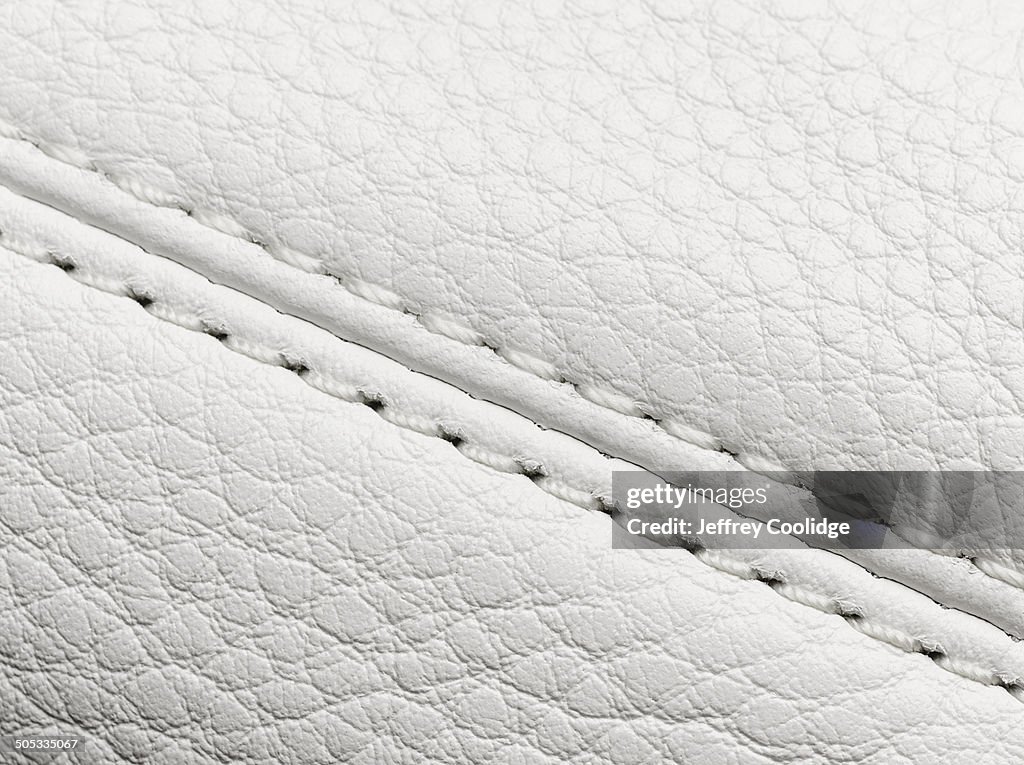Detail Of Stitching On Leather Hnadbag