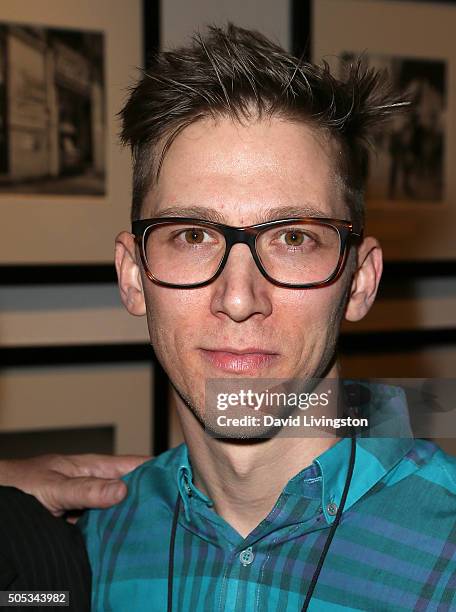 John Maloof attends Vivian Maier - Photographs from the Maloof Collection at Merry Karnowsky Gallery on January 16, 2016 in Los Angeles, California.