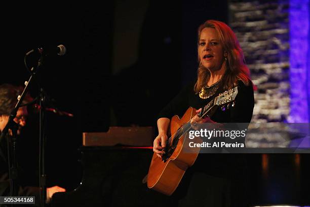 Mary Chapin Carpenter performs at City Winery on January 16, 2016 in New York City.