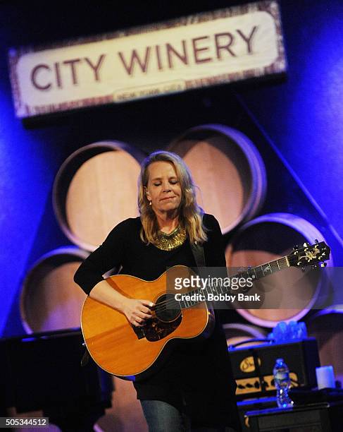 Mary Chapin Carpenter performs at City Winery on January 16, 2016 in New York City.