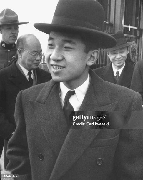 Crown Prince Akihito of Japan visiting Canada.