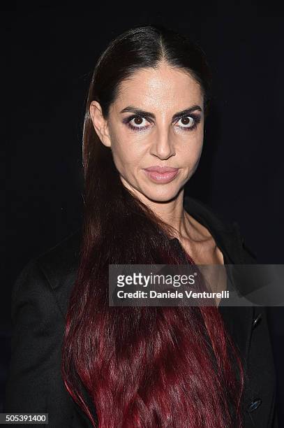 Benedetta Mazzini attends the Moncler Gamme Bleu show during Milan Men's Fashion Week Fall/Winter 2016/17 on January 17, 2016 in Milan, Italy.