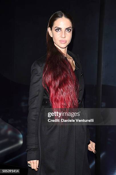 Benedetta Mazzini attends the Moncler Gamme Bleu show during Milan Men's Fashion Week Fall/Winter 2016/17 on January 17, 2016 in Milan, Italy.