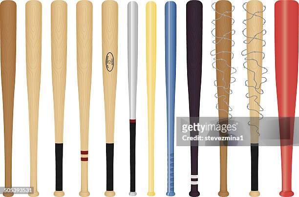 stockillustraties, clipart, cartoons en iconen met baseball bats - zelfverdediging