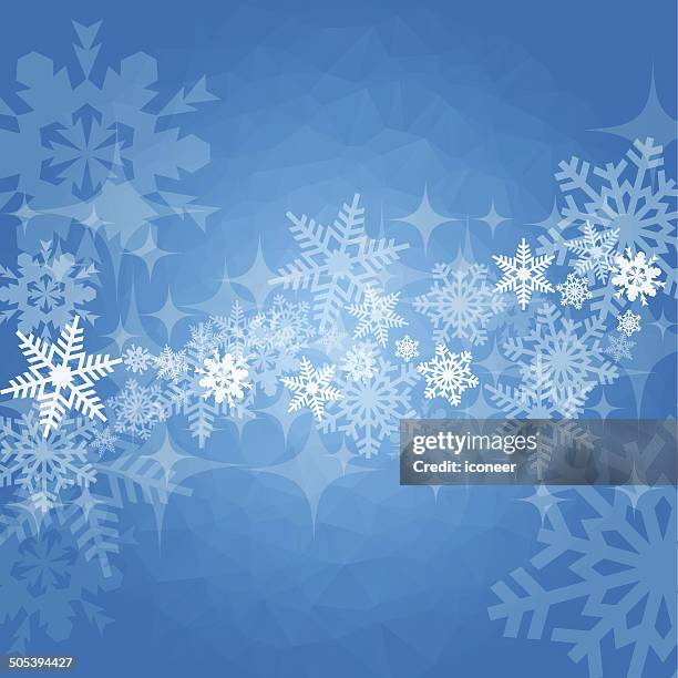 winter and christmas blue background - crystal reflections stock illustrations