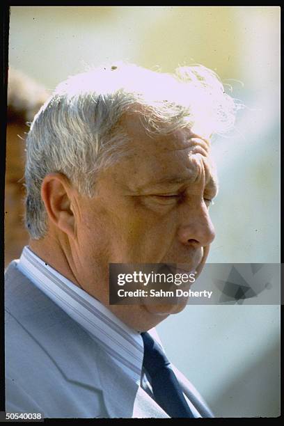 Israeli Agriculture Min. Ariel Sharon at Barrages