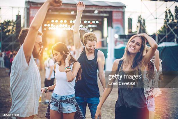 best festival ever! - party atmosphere stock pictures, royalty-free photos & images