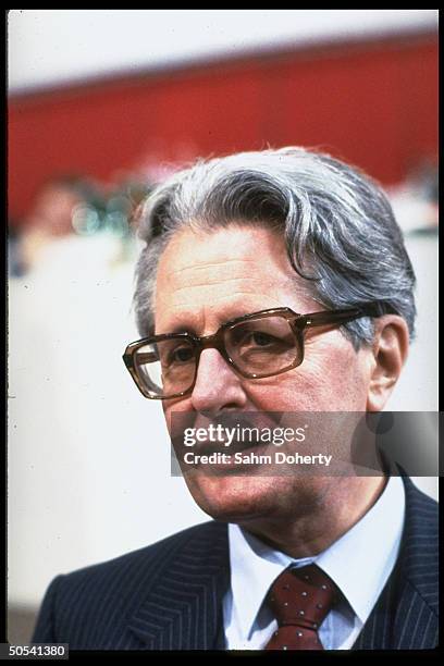 Hans Jochen Vogel, Social Democratic Party Candidate for West German Chancellor, at SPD Party congress.