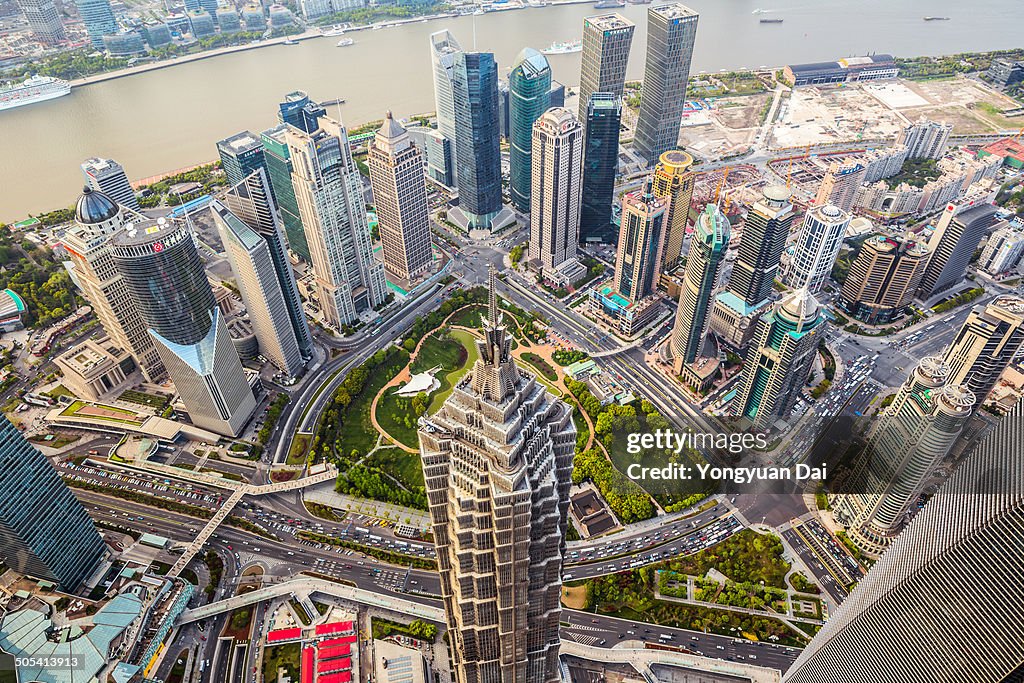 Aerial View of Shanghai