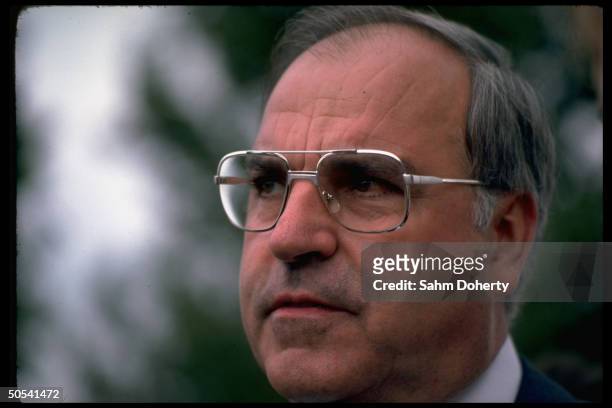 West German Chancellor Helmut Kohl, at Christian Democratic Union Labor Picnic.