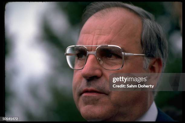 West German Chancellor Helmut Kohl, at Christian Democratic Union Labor Picnic.