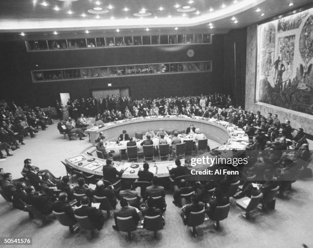 Security Council Session re: Mid-East crisis.