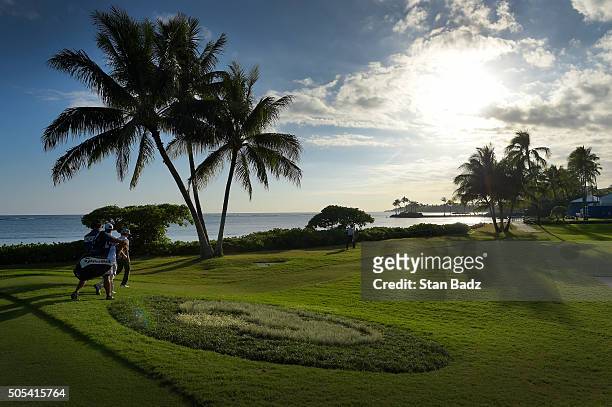 Course scenic view of the 17th hole during the third round of the Sony Open in Hawaii at Waialae Country Club on January 16, 2016 in Honolulu, Hawaii.