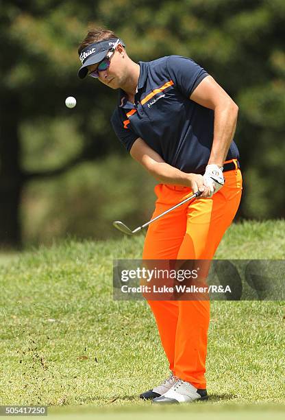 Bjorn Akesson of Sweden during the final round of the Joburg Open at Royal Johannesburg and Kensington Golf Club on January 17, 2016 in Johannesburg,...