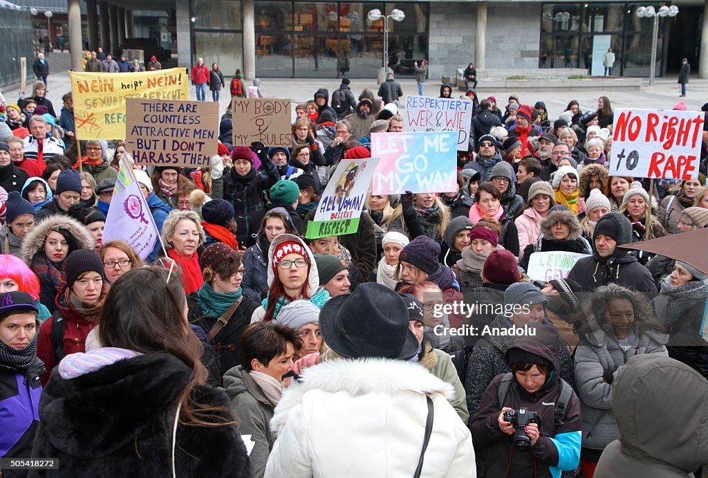 Sexual harrasment protested in Cologne