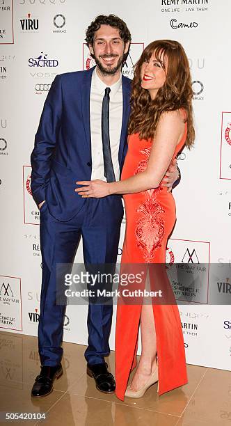 Kerry Ann Lynch and Blake Harrison attend The London Critics' Circle Film Awards at The Mayfair Hotel on January 17, 2016 in London, England.