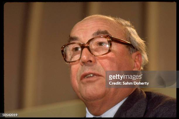 British Social Democratic Party member Roy Jenkins at SDP conference.