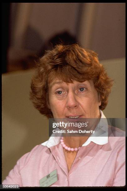 British Social Democratic Party member Shirley Williams at SDP conference.