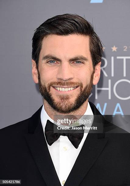 Actor Wes Bentley attends the 21st Annual Critics' Choice Awards at Barker Hangar on January 17, 2016 in Santa Monica, California.