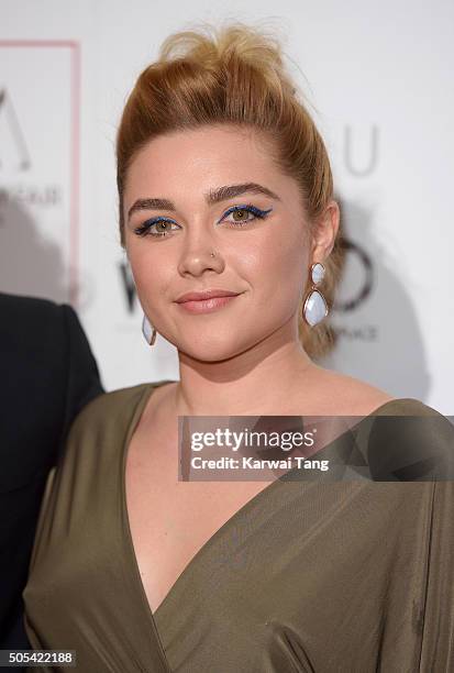 Florence Pugh attends The London Critics' Circle Film Awards at The Mayfair Hotel on January 17, 2016 in London, England.