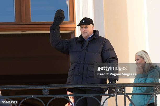 King Harald V of Norway attends his 25th anniversary as monarch on January 17, 2016 in Oslo, Norway.