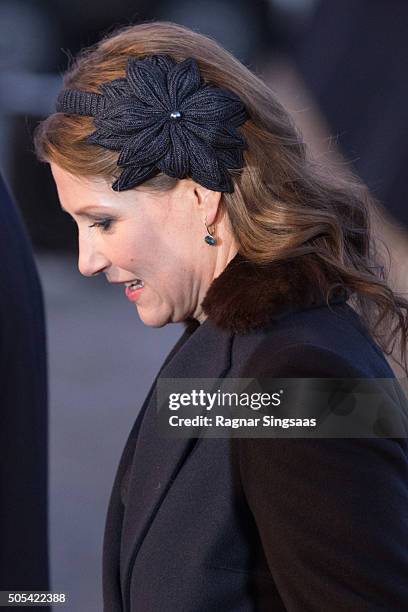 Princess Martha Louise of Norway attends the 25th anniversary of King Harald V and Queen Sonja of Norway as monarchs on January 17, 2016 in Oslo,...