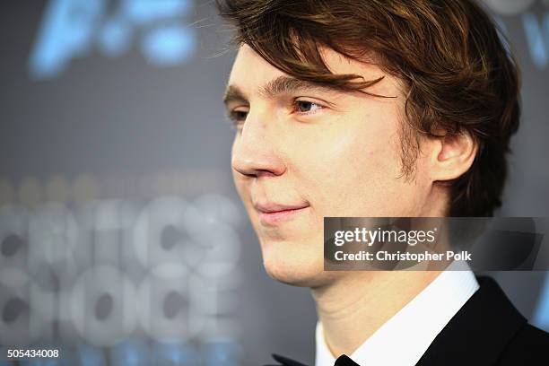 Actor Paul Dano attends the 21st Annual Critics' Choice Awards at Barker Hangar on January 17, 2016 in Santa Monica, California.