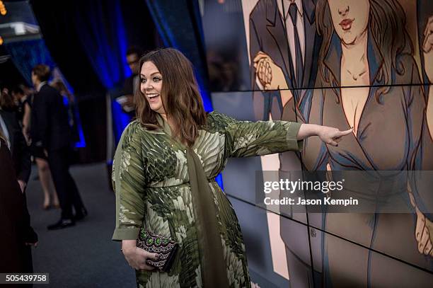 Actress Melissa McCarthy attends the 21st Annual Critics' Choice Awards at Barker Hangar on January 17, 2016 in Santa Monica, California.