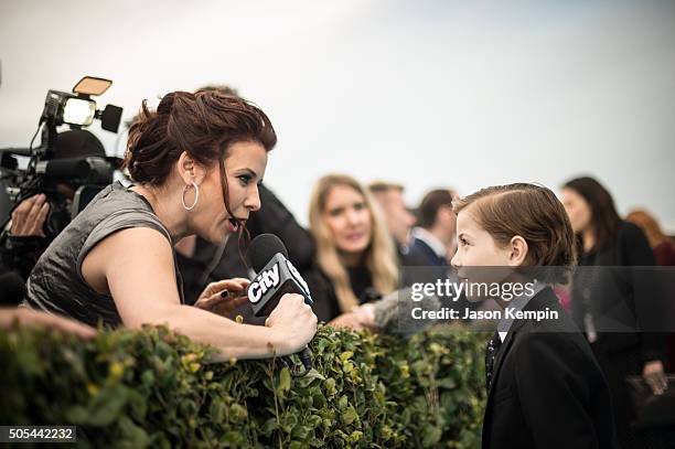 Actor Jacob Tremblay attends the 21st Annual Critics' Choice Awards at Barker Hangar on January 17, 2016 in Santa Monica, California.