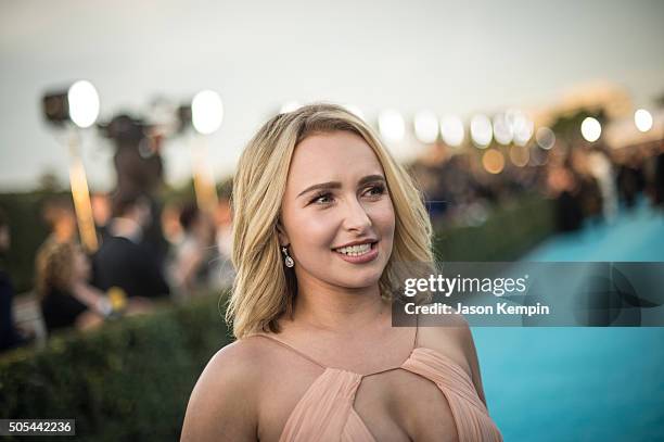 Actress Hayden Panettiere attends the 21st Annual Critics' Choice Awards at Barker Hangar on January 17, 2016 in Santa Monica, California.